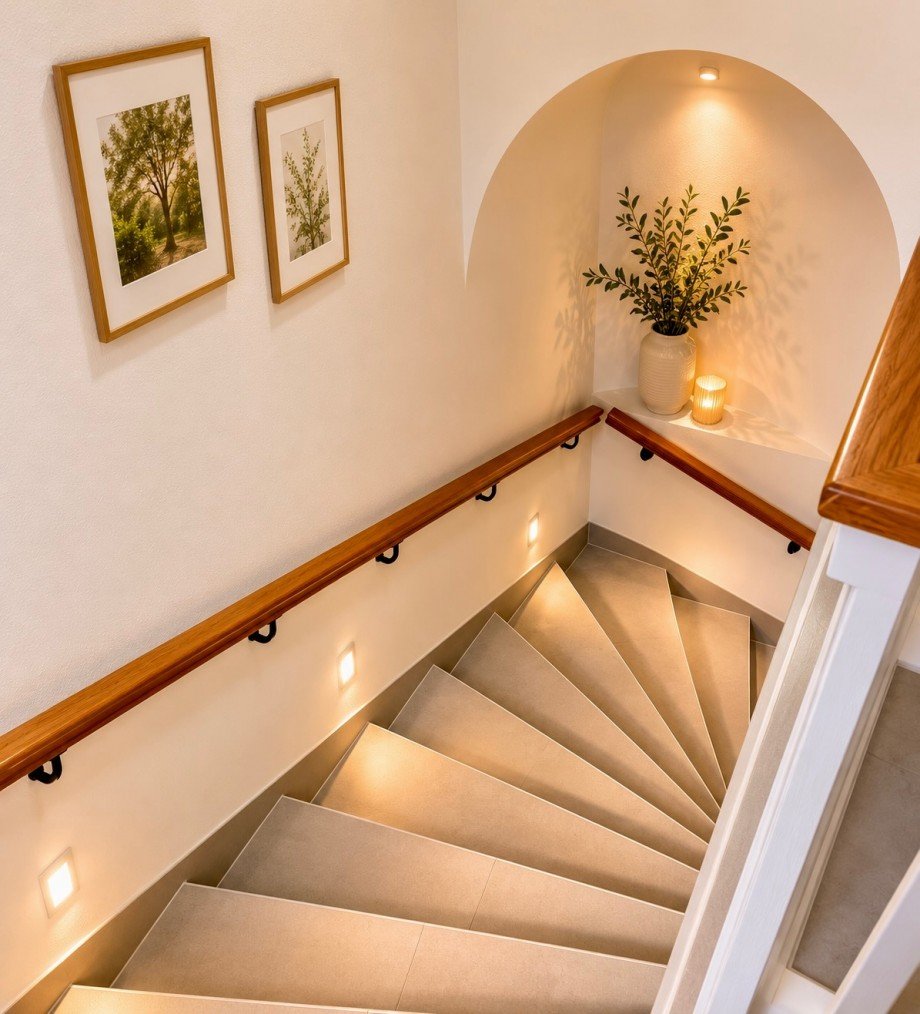 Innentreppe ins OG Villa Gohrisch
