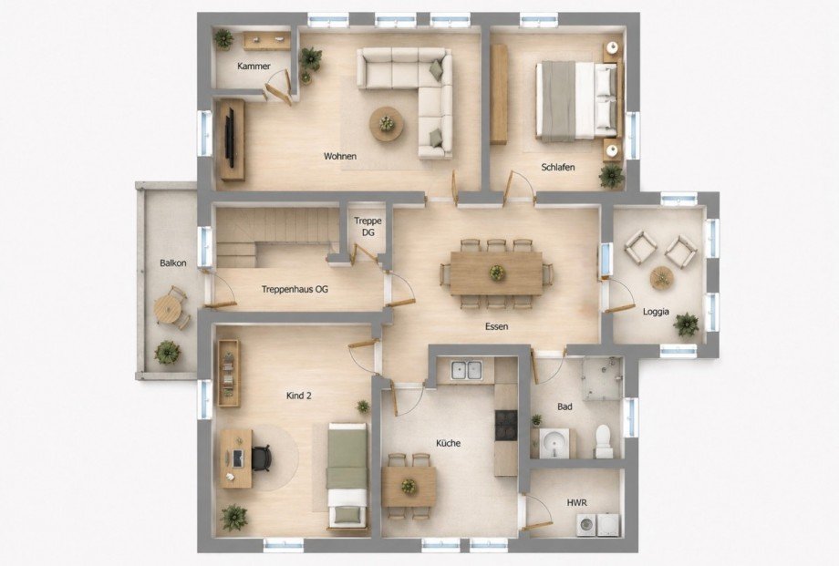 Gohrisch OG Grundriss Villa Gohrisch